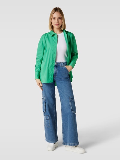 Fransa Overhemdblouse met manchetten Groen - 1