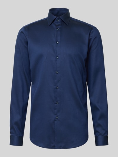 Christian Berg Men Regular Fit Businesshemd mit extra langem Arm Marine 2