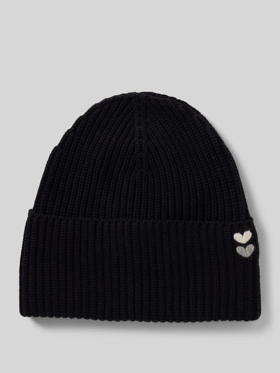 Marc O'Polo Czapka beanie z czystej bawełny Czarny 1