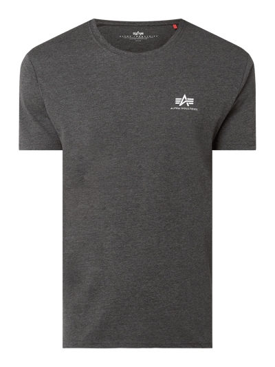 Alpha Industries T-Shirt mit Logo-Print  Anthrazit 2