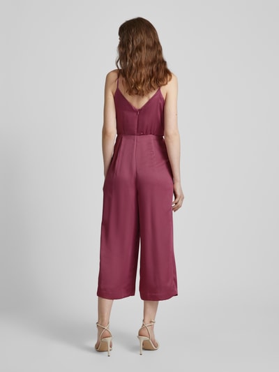 Jake*s Cocktail Jumpsuit mit Wasserfall-Ausschnitt Altrosa Melange 5