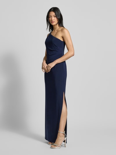 Lauren Ralph Lauren Abendkleid mit seitlicher Raffung Modell 'BELINA' Marine 1