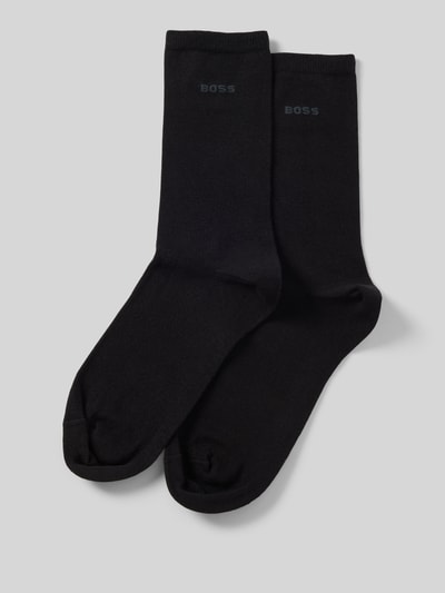 BOSS Socken mit Label-Print im 2er-Pack Black 1