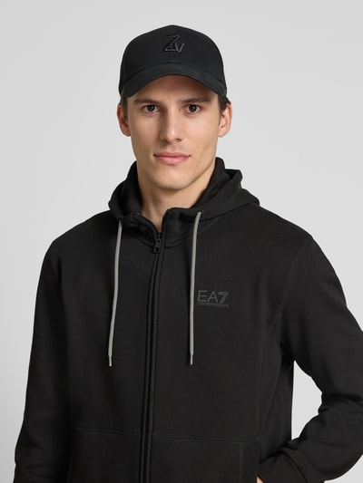EA7 Emporio Armani Sweatjacke mit Zweiwege-Reißverschluss Modell 'TRAIN VISIBILTY' Black 3