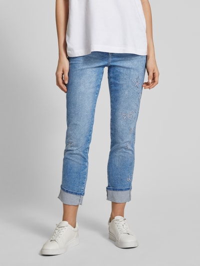 Angels Regular Fit Jeans mit verkürztem Schnitt Modell 'Cici' Bleu 4