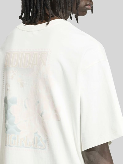adidas Originals Loose Fit T-Shirt aus reiner Baumwolle Offwhite 5