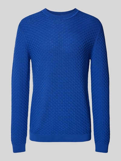 JOOP! Collection Strickpullover mit Rundhalsausschnitt Modell 'Wanjo' Royal 1