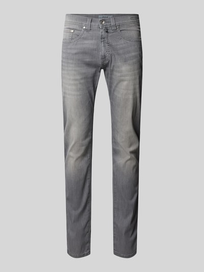 Pierre Cardin Jeansy z efektem znoszenia model ‘Lyon Tapered’ Jasnoszary 2