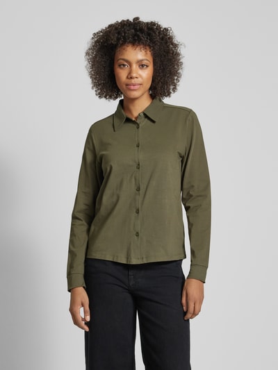 s.Oliver RED LABEL Regular Fit Bluse mit Umlegekragen Khaki 4