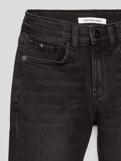 Calvin Klein Jeans Dad Fit Jeans mit Label-Detail Schwarz 2