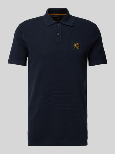 PME Legend Regular Fit Poloshirt mit Label-Badge Marine 1