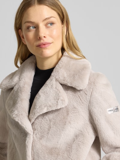Frieda & Freddies Mantel mit Reverskragen Sand 3