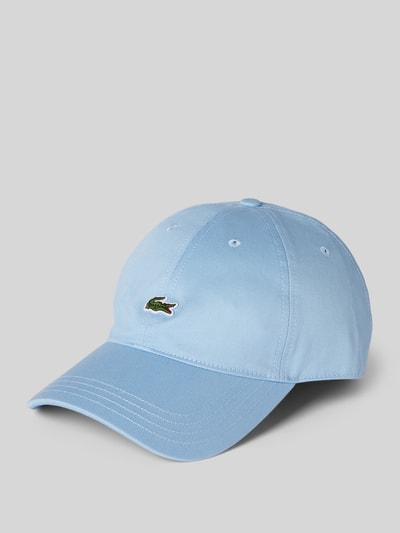 Lacoste Baseballpet met logopatch in effen design Bleu - 1