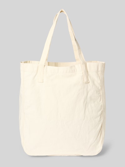 Produktfoto, Shopper mit Label-Stitching von Gant aus Reine Baumwolle in Beige, offenes Hauptfach, Tragehenkel, Größe 50x41x14 cm, Schulterriemen 54 cm
