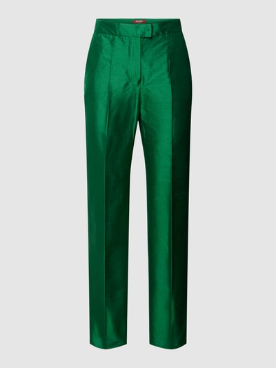 Max Mara Studio Stoffen broek met persplooien, model 'CALADIO' Groen - 2