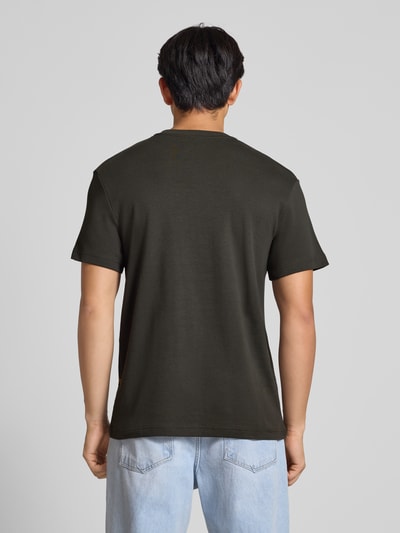 G-Star Raw T-shirt met labelprint Donkergrijs - 5