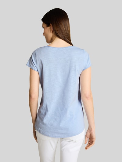Tom Tailor Regular Fit T-Shirts aus reiner Baumwolle Hellblau 5