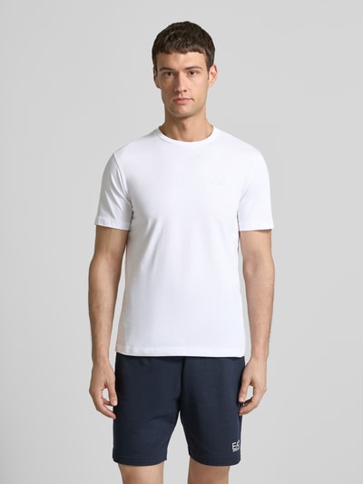 EA7 Emporio Armani T-shirt met labelprint Wit - 4