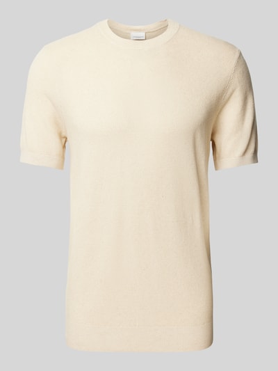 Profuomo T-shirt in tricotlook Offwhite - 2