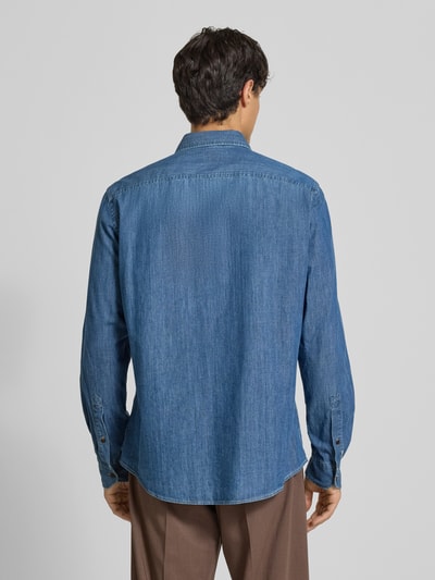 OLYMP Level Five Slim Fit Jeanshemd mit Kentkragen Jeansblau 5