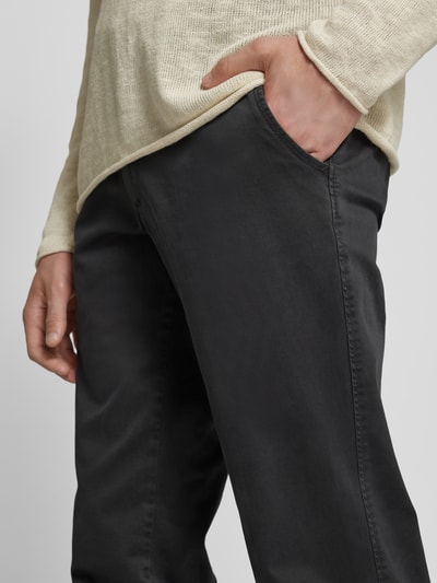 Eurex By Brax Straight leg broek met achterzakken, model 'JIM' Antraciet - 3