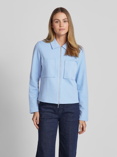 Tom Tailor Regular Fit Hemdjacke aus strukturiertem Baumwoll-Mix Hellblau 4