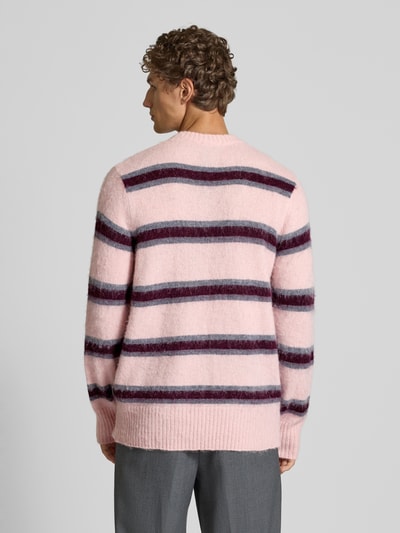 ANNARR Gebreide pullover met ronde hals, model 'JOHAN' Felroze - 5