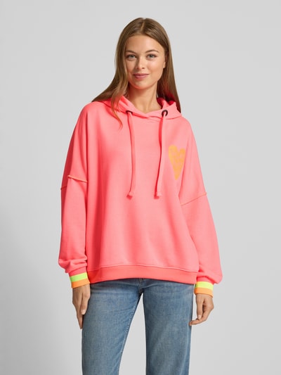 miss goodlife Oversized Hoddie mit Motiv-Print Pink 4