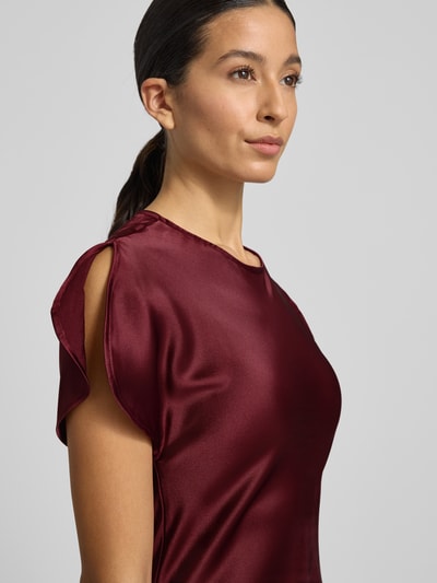 GUIDO MARIA KRETSCHMER WOMAN Cocktailkleid mit Rundhalsausschnitt Modell 'Melody' Bordeaux 3