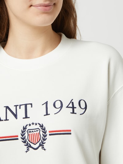 Gant Sweatshirt met logo Wit - 3