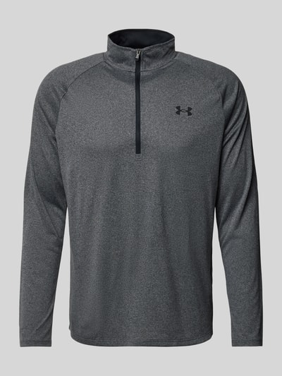 Under Armour Longsleeve aus Viskose mit Troyer-Kragen Anthrazit 2