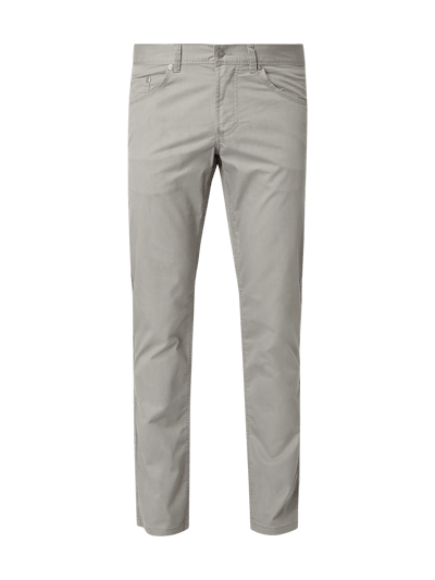 Christian Berg Men 5-pocketbroek met geweven motief Lichtgrijs - 2