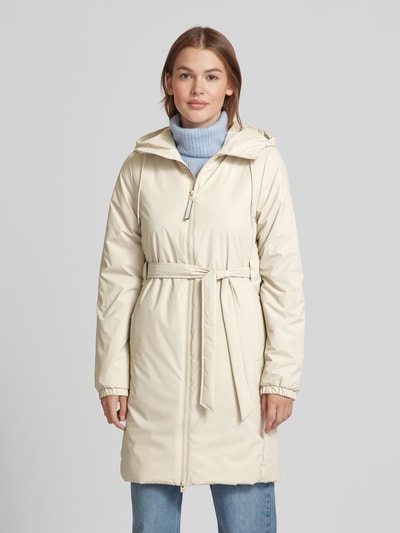 RAINS Lange regenjas met steekzakken, model 'Lohja' Offwhite - 4