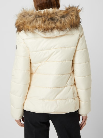 Pepe Jeans Steppjacke mit abnehmbarer Kapuze Modell 'June' - wasserabweisend Offwhite 5