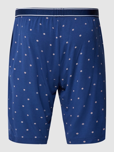 Jockey Pyjama-Shorts mit Allover-Muster Dunkelblau 3