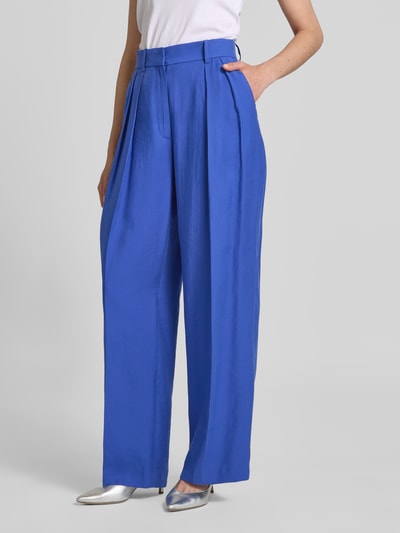 MANGO Hose mit Bügelfalten und Paspeltasche Modell 'PALMA' Royal 4
