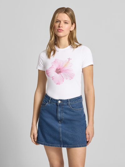 JJXX T-Shirt mit Motiv-Print Modell 'GIGI' Weiss 4