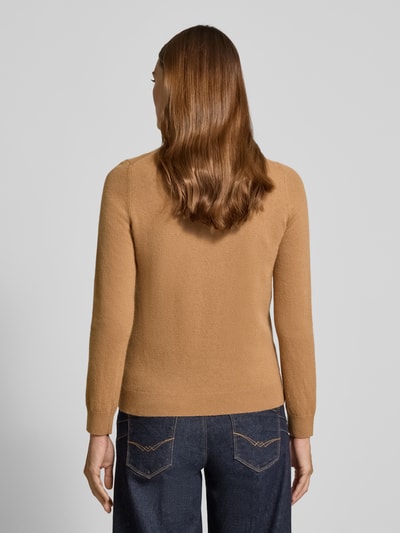 GANT Golf o kroju regular fit z mieszanki wełny model ‘Extrafine’ Piaskowy 5