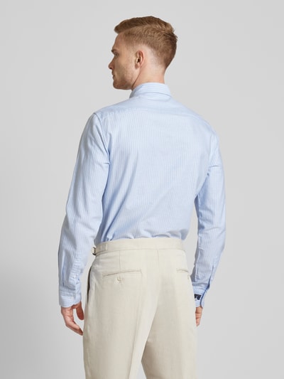 Tommy Hilfiger Tailored Regular fit zakelijk overhemd met logostitching Bleu - 5