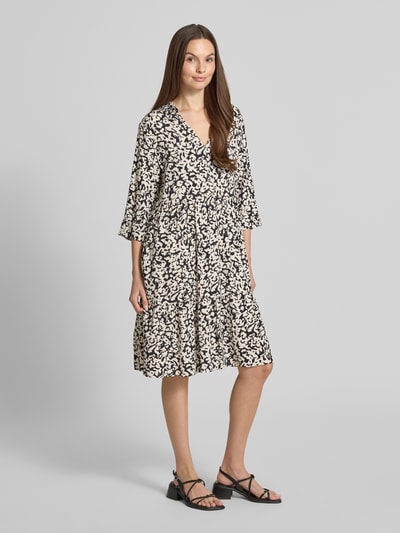 OPUS Knielange jurk in laagjeslook, model 'Walari'  - 1