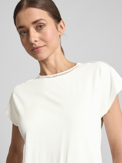 ZABAIONE T-shirt met logo-applicatie, model 'Sa44lly' Offwhite - 3