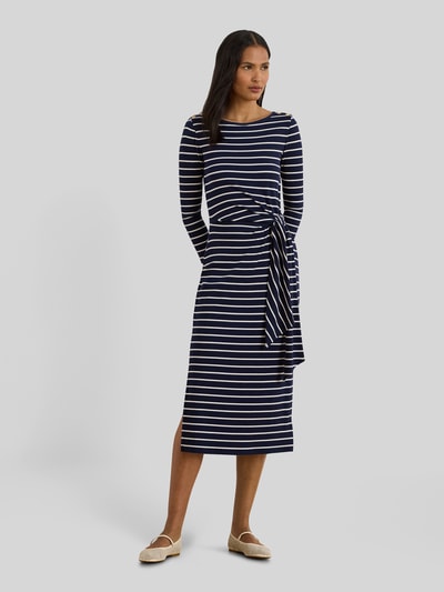 Lauren Ralph Lauren Getailleerde vrijetijdsjurk van katoenmix Marineblauw - 1