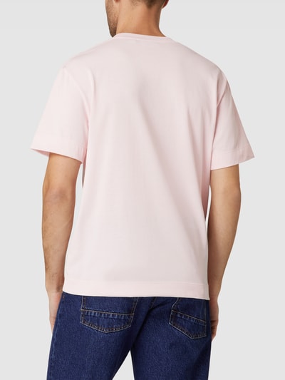 Lacoste T-Shirt mit Label-Print Modell 'Crocozilla' Rosa 5