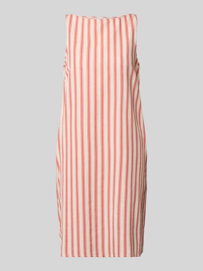 VILA Minikleid aus Viskose-Mix mit U-Boot-Ausschnitt Modell 'PRISILLA' Rot 2