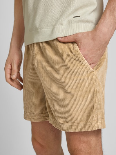 Mazine Regular Fit Shorts mit elastischem Bund Modell 'Scotch' Beige 3