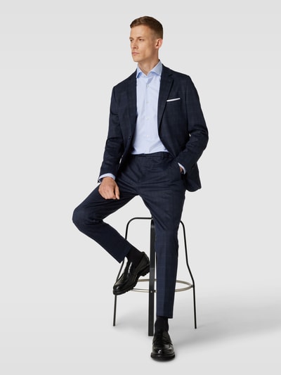 BOSS Slim Fit Business-Hemd mit Allover-Muster Modell 'Hank' Weiss 1