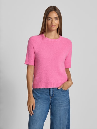 Rich & Royal Strickpullover mit gerippten Abschlüssen Pink 4