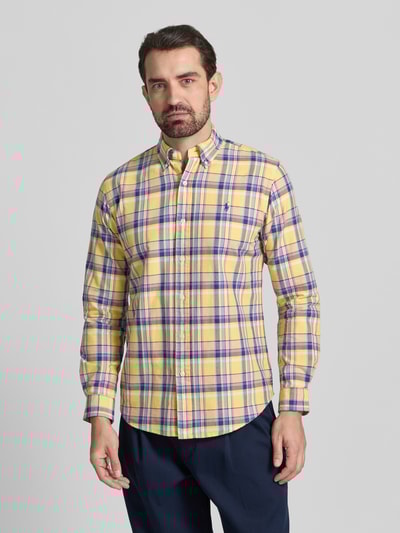 Polo Ralph Lauren Vrijetijdsoverhemd met labelstitching Geel - 4