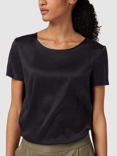 MaxMara Leisure Blouse met ronde hals, model 'CORTONA' Zwart - 3