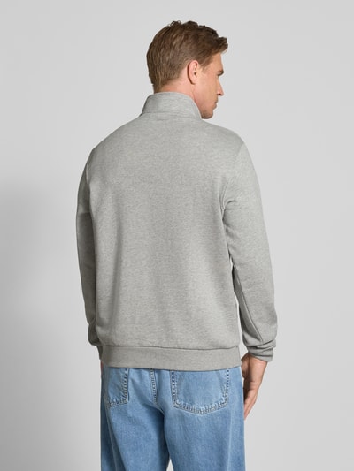 Les Deux Sweatshirt mit Troyer-Kragen Modell 'Norregaard' Hellgrau Melange 5